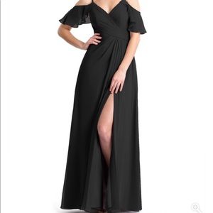 Azazie Dakota black dress